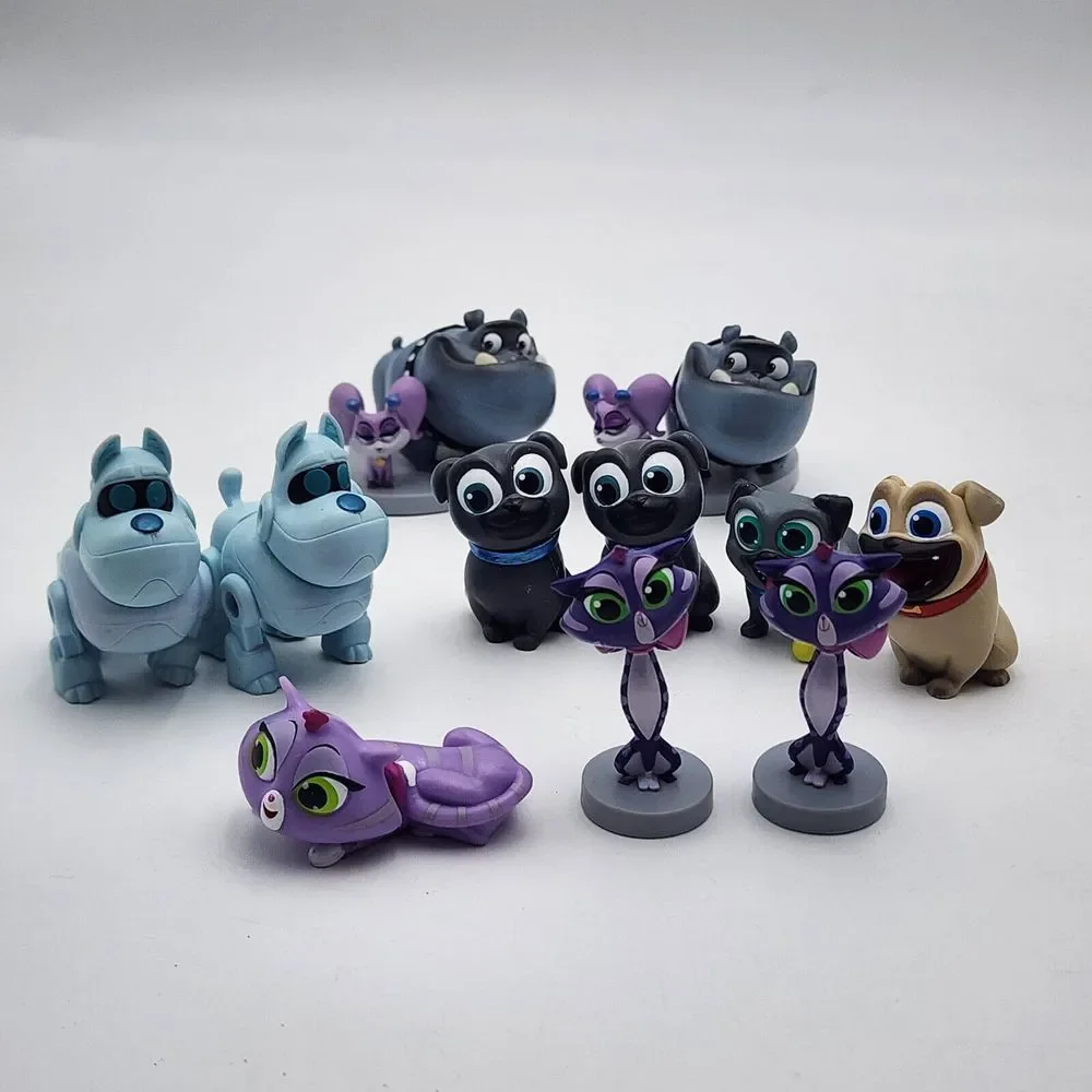 DISNEY JR Puppy‎ Dog Pals PVC Figures Lot-of-11 Cake Toppers toys